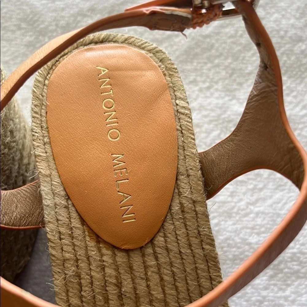 ANTONIO MELANI Orange Espadrille Shoes